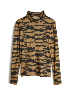 GATE Miękki golf z nadrukiem| Koszulki I Topy·Golfy