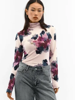 GATE Miękki golf z nadrukiem| Koszulki I Topy·Golfy