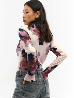 GATE Miękki golf z nadrukiem| Koszulki I Topy·Golfy