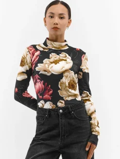 GATE Miękki golf z nadrukiem| Koszulki I Topy·Golfy