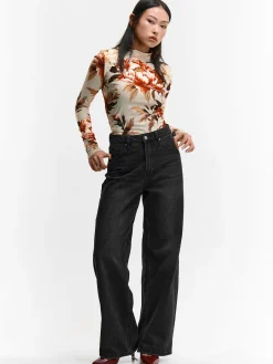 GATE Miękki golf z nadrukiem| Koszulki I Topy·Golfy