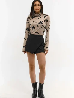 GATE Miękki golf z nadrukiem| Koszulki I Topy·Golfy