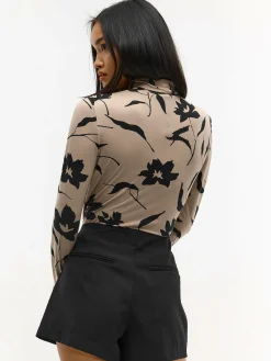 GATE Miękki golf z nadrukiem| Koszulki I Topy·Golfy