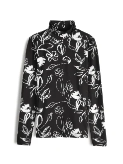 GATE Miękki golf z nadrukiem| Koszulki I Topy·Golfy