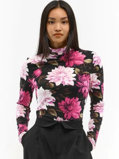 GATE Miękki golf z nadrukiem| Koszulki I Topy·Golfy