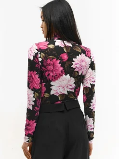 GATE Miękki golf z nadrukiem| Koszulki I Topy·Golfy