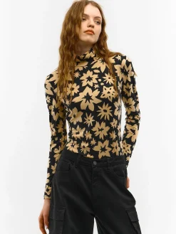 GATE Miękki golf z nadrukiem| Koszulki I Topy·Golfy