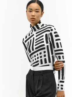 GATE Miękki golf z nadrukiem| Koszulki I Topy·Golfy