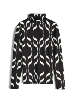 GATE Miękki golf z nadrukiem| Koszulki I Topy·Golfy