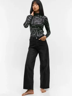 GATE Miękki golf z nadrukiem| Koszulki I Topy·Golfy