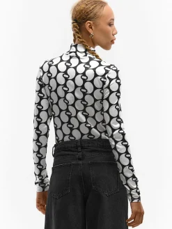 GATE Miękki golf z nadrukiem| Koszulki I Topy·Golfy