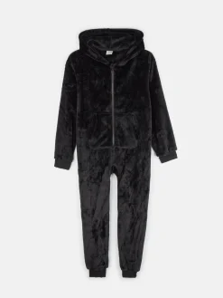 GATE Miękki kudłaty kombinezon z kapturem|Dzieci Dziewczynki·Ostatnie Sztuki Ubrania Dla Dziewczynek|Dziewczynki·Spodnie I Legginsy
