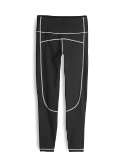 GATE Miękkie legginsy sportowe z kontrastowymi szwami| Spodnie·Legginsy