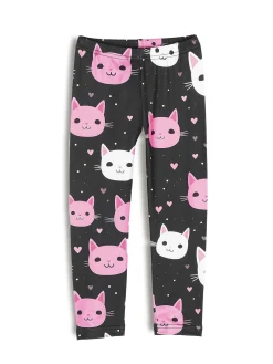 GATE Miękkie legginsy z nadrukiem|Dzieci Dziewczynki·Spodnie I Legginsy