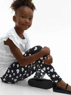 GATE Miękkie legginsy z nadrukiem|Dzieci Dziewczynki·Spodnie I Legginsy