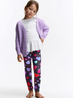 GATE Miękkie legginsy z nadrukiem|Dzieci Dziewczynki·Spodnie I Legginsy