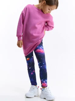 GATE Miękkie legginsy z nadrukiem|Dzieci Dziewczynki·Spodnie I Legginsy