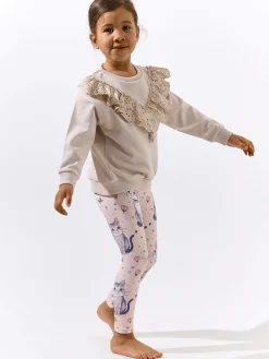 GATE Miękkie legginsy z nadrukiem|Dzieci Dziewczynki·Spodnie I Legginsy