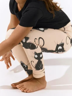 GATE Miękkie legginsy z nadrukiem|Dzieci Dziewczynki·Spodnie I Legginsy