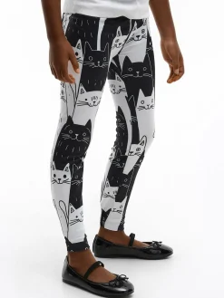 GATE Miękkie legginsy z nadrukiem|Dzieci Dziewczynki·Spodnie I Legginsy