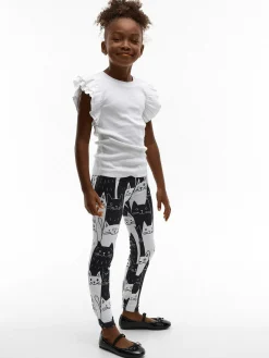 GATE Miękkie legginsy z nadrukiem|Dzieci Dziewczynki·Spodnie I Legginsy