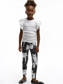 GATE Miękkie legginsy z nadrukiem|Dzieci Dziewczynki·Spodnie I Legginsy