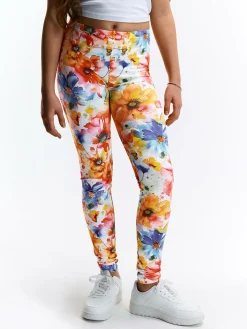 GATE Miękkie legginsy z nadrukiem|Dzieci Dziewczynki·Spodnie I Legginsy