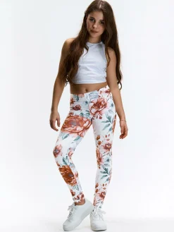 GATE Miękkie legginsy z nadrukiem|Dzieci Dziewczynki·Spodnie I Legginsy