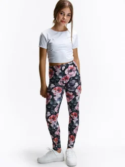 GATE Miękkie legginsy z nadrukiem|Dzieci Dziewczynki·Spodnie I Legginsy