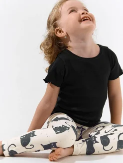 GATE Miękkie legginsy z nadrukiem|Dzieci Dziewczynki·Spodnie I Legginsy