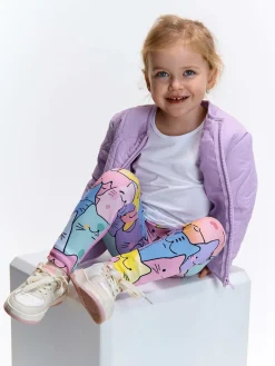 GATE Miękkie legginsy z nadrukiem|Dzieci Dziewczynki·Spodnie I Legginsy