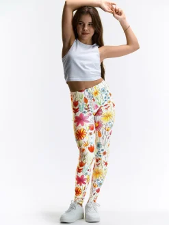 GATE Miękkie legginsy z nadrukiem|Dzieci Dziewczynki·Spodnie I Legginsy