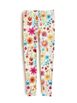 GATE Miękkie legginsy z nadrukiem|Dzieci Dziewczynki·Spodnie I Legginsy