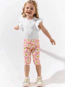 GATE Miękkie legginsy z nadrukiem 3/4|Dzieci Dziewczynki·Spodnie I Legginsy