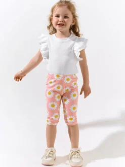 GATE Miękkie legginsy z nadrukiem 3/4|Dzieci Dziewczynki·Spodnie I Legginsy