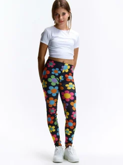 GATE Miękkie legginsy z nadrukiem|Dzieci Dziewczynki·Spodnie I Legginsy