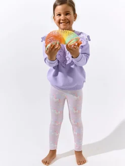 GATE Miękkie legginsy z nadrukiem|Dzieci Dziewczynki·Spodnie I Legginsy