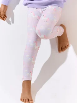 GATE Miękkie legginsy z nadrukiem|Dzieci Dziewczynki·Spodnie I Legginsy