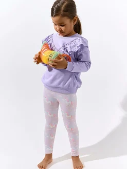 GATE Miękkie legginsy z nadrukiem|Dzieci Dziewczynki·Spodnie I Legginsy