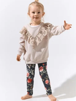 GATE Miękkie legginsy z nadrukiem|Dzieci Dziewczynki·Spodnie I Legginsy