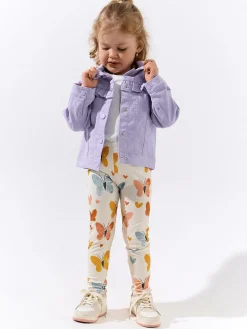 GATE Miękkie legginsy z nadrukiem|Dzieci Dziewczynki·Spodnie I Legginsy