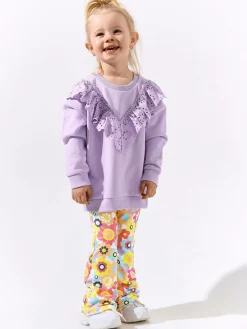 GATE Miękkie legginsy z nadrukiem|Dzieci Dziewczynki·Spodnie I Legginsy