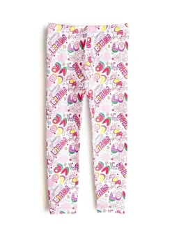 GATE Miękkie legginsy z nadrukiem|Dzieci Dziewczynki·Spodnie I Legginsy