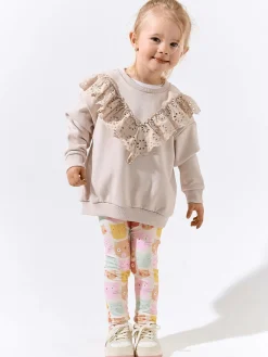 GATE Miękkie legginsy z nadrukiem|Dzieci Dziewczynki·Spodnie I Legginsy