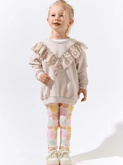 GATE Miękkie legginsy z nadrukiem|Dzieci Dziewczynki·Spodnie I Legginsy