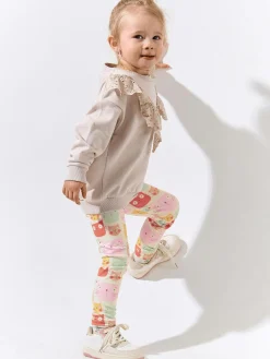 GATE Miękkie legginsy z nadrukiem|Dzieci Dziewczynki·Spodnie I Legginsy