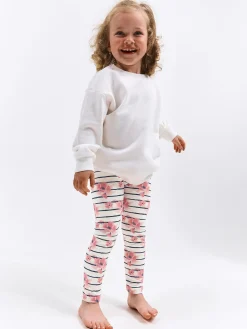 GATE Miękkie legginsy z nadrukiem|Dzieci Dziewczynki·Spodnie I Legginsy