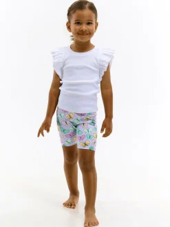 GATE Miękkie spodenki motocyklowe z nadrukiem|Dzieci Dziewczynki·Spodnie I Legginsy|Dziewczynki·Szorty ☀️