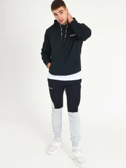 GATE Męska bluza z kapturem i nadrukiem na piersi| Swetry I Bluzy·Bluzy