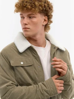 GATE Męska kurtka typu sherpa| Kurtki I Płaszcze·Kurtki Przejściowe